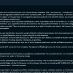 Spinny Casino identity verification screen on the official website